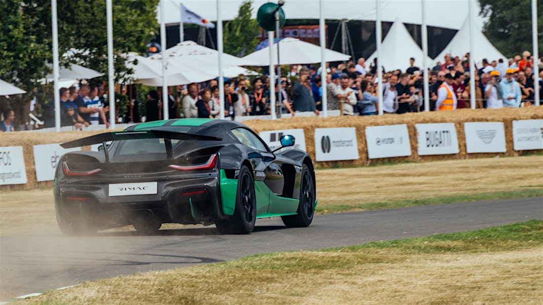 Rimac Nevera Sets the Production Car Hill Record at 2023 Goodwood Festival of Speed 